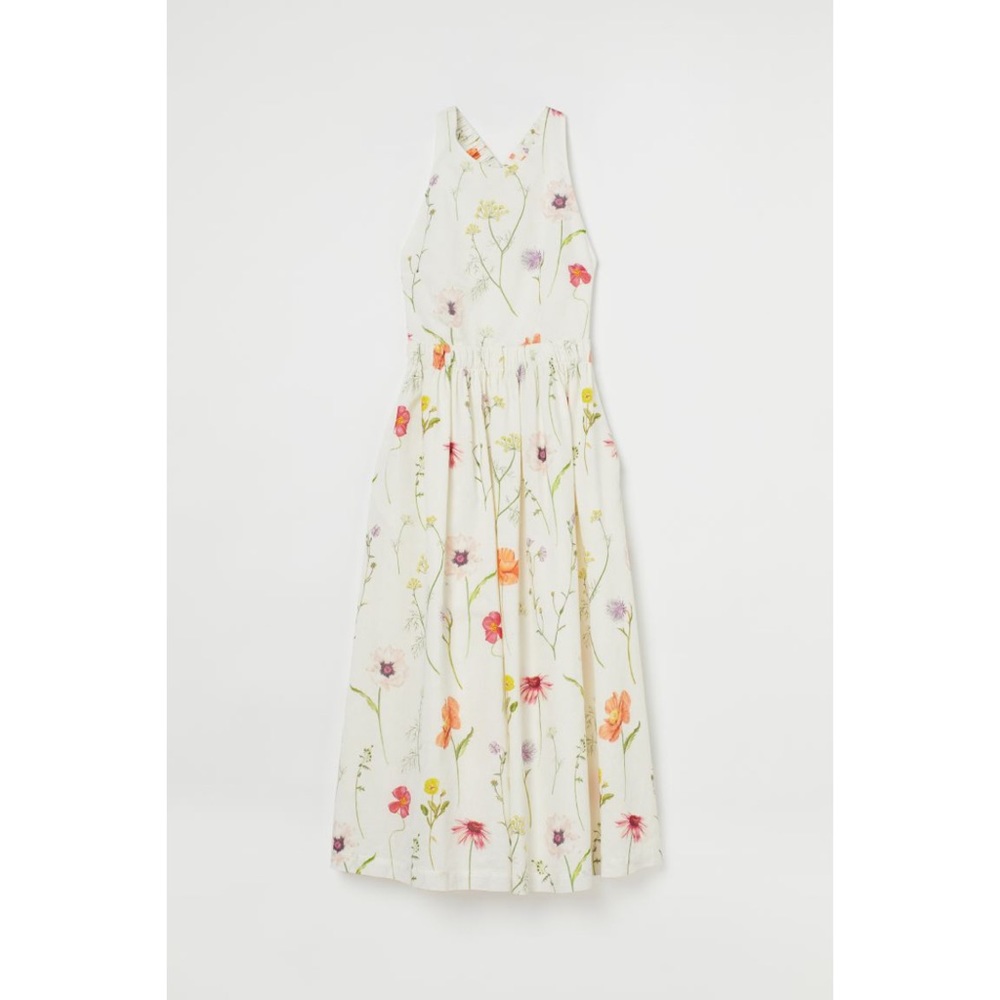 H&M Wildflower Collection Linen blend Dress